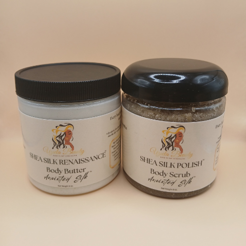 Shea Silk Renaissance Body Butter & Shea Silk Polish Body Scrub 2 pc Set