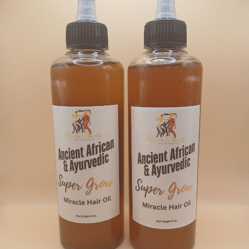 Ancient African & Ayurvedic Super Grow Miracle Hair Oil-Duo